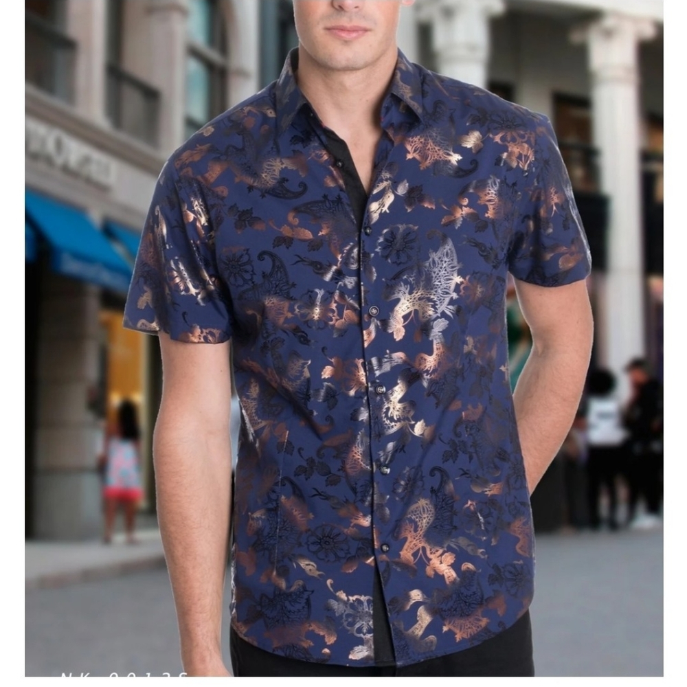 Men's Pattern Shirt - Picture 4 of 4